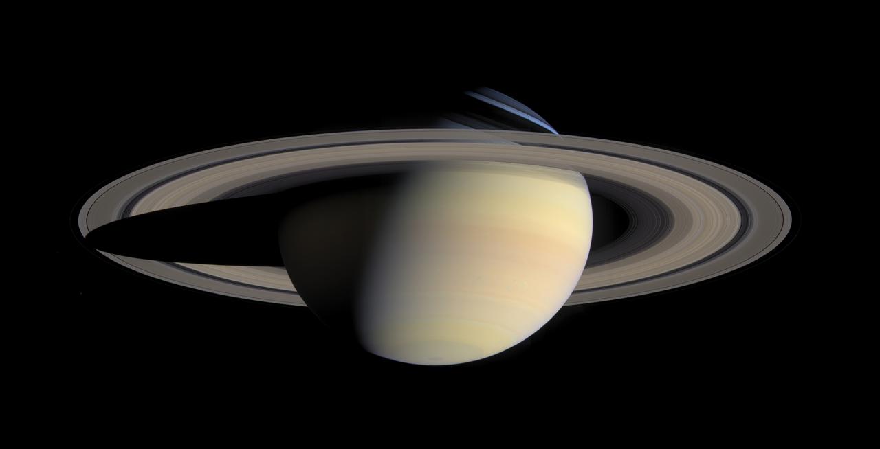 Saturn, in natural color